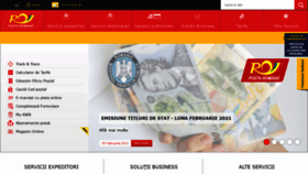 What Posta-romana.ro website looked like in 2021 (3 years ago)