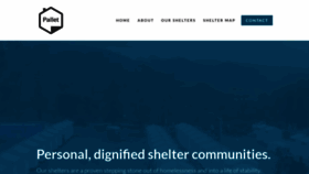 What Palletshelter.com website looked like in 2021 (3 years ago)