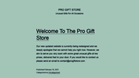 What Progiftstore.com website looked like in 2021 (3 years ago)