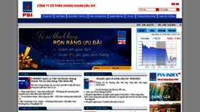 What Psi.vn website looked like in 2021 (3 years ago)