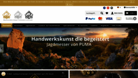 What Pumaknives.de website looked like in 2021 (4 years ago)