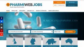 What Pharmiweb.jobs website looked like in 2021 (3 years ago)