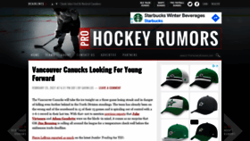 What Prohockeyrumors.com website looked like in 2021 (3 years ago)