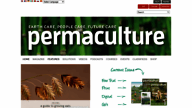 What Permaculture.co.uk website looked like in 2021 (3 years ago)