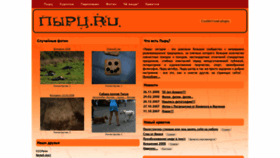What Pirz.ru website looked like in 2021 (3 years ago)