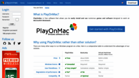 What Playonmac.com website looked like in 2021 (3 years ago)
