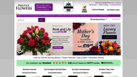 What Prestigeflowers.co.uk website looked like in 2021 (3 years ago)