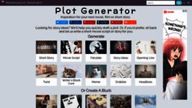 What Plot-generator.org.uk website looked like in 2021 (3 years ago)