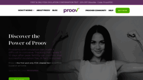 What Proovtest.com website looked like in 2021 (3 years ago)