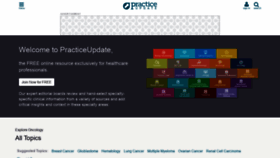 What Practiceupdate.com website looked like in 2021 (3 years ago)