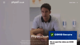 What Physio.co.uk website looked like in 2021 (3 years ago)