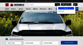 What Partsengine.ca website looked like in 2021 (3 years ago)