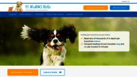 What Petinsurancereview.com website looked like in 2021 (3 years ago)