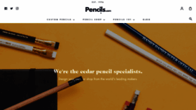 What Pencils.com website looked like in 2021 (3 years ago)