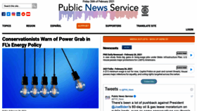 What Publicnewsservice.org website looked like in 2021 (3 years ago)