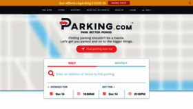 What Parking.com website looked like in 2021 (3 years ago)