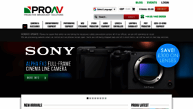 What Proav.co.uk website looked like in 2021 (3 years ago)