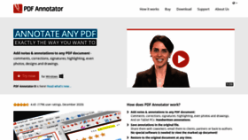 What Pdfannotator.com website looked like in 2021 (3 years ago)