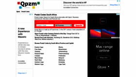 What Postalcodez.co.za website looked like in 2021 (3 years ago)