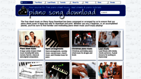 What Pianosongdownload.com website looked like in 2021 (3 years ago)