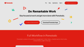 What Pomotodo.com website looked like in 2021 (3 years ago)