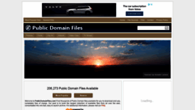 What Publicdomainfiles.com website looked like in 2021 (3 years ago)