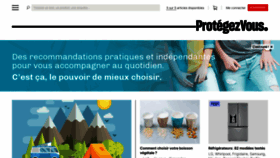 What Protegez-vous.ca website looked like in 2021 (3 years ago)