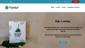 What Proverbs31.org website looked like in 2021 (4 years ago)