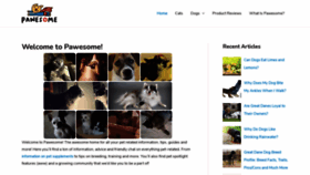 What Pawesome.net website looked like in 2021 (3 years ago)