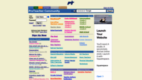What Proteacher.net website looked like in 2021 (3 years ago)