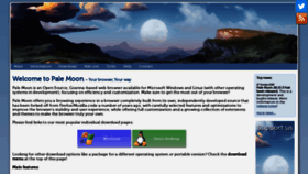 What Palemoon.org website looked like in 2021 (3 years ago)