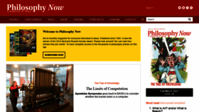 What Philosophynow.org website looked like in 2021 (4 years ago)