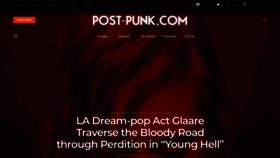 What Post-punk.com website looked like in 2021 (3 years ago)
