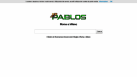 What Pablos.it website looked like in 2021 (3 years ago)