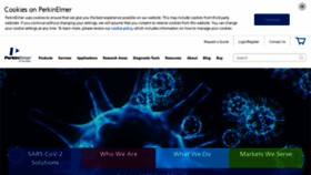 What Perkinelmer.com website looked like in 2021 (3 years ago)