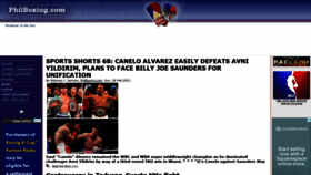 What Philboxing.com website looked like in 2021 (3 years ago)