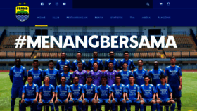 What Persib.co.id website looked like in 2021 (3 years ago)