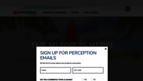 What Perceptionkayaks.com website looked like in 2021 (3 years ago)