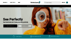 What Perfectlens.ca website looked like in 2021 (3 years ago)
