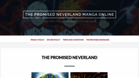 What Promisedneverland.com website looked like in 2021 (3 years ago)