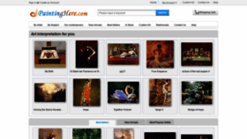 What Paintinghere.com website looked like in 2021 (3 years ago)