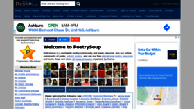 What Poetrysoup.com website looked like in 2021 (3 years ago)