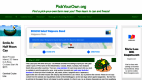 What Pickyourown.org website looked like in 2021 (3 years ago)