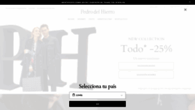 What Pedrodelhierro.com website looked like in 2021 (3 years ago)