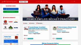What Primerempleo.com website looked like in 2021 (3 years ago)