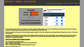 What Percentage-change-calculator.com website looked like in 2021 (3 years ago)
