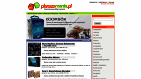 What Planszomania.pl website looked like in 2021 (3 years ago)