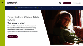 What Parexel.com website looked like in 2021 (3 years ago)