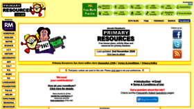 What Primaryresources.co.uk website looked like in 2021 (3 years ago)