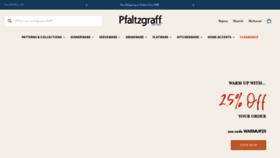 What Pfaltzgraff.com website looked like in 2021 (3 years ago)